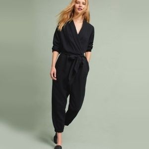 Anthropologie Hei Hei Benna Wrap Black Jumpsuit